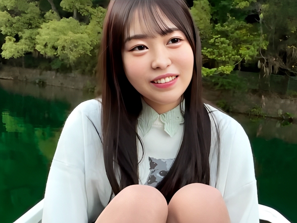 ＜JD＞黒髪ロングで色白巨乳の美少女JD♫イチャラブ展開て喉奥までずっぼり咥え♡剛毛マンコにナマ挿入でマジ逝き昇天♪